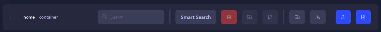 Search for files in your server dashboard